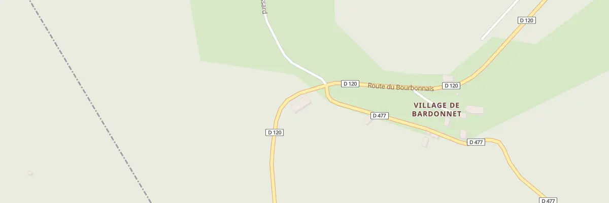 Plan de Village de Bardonnet à Saint-Nicolas-des-Biefs