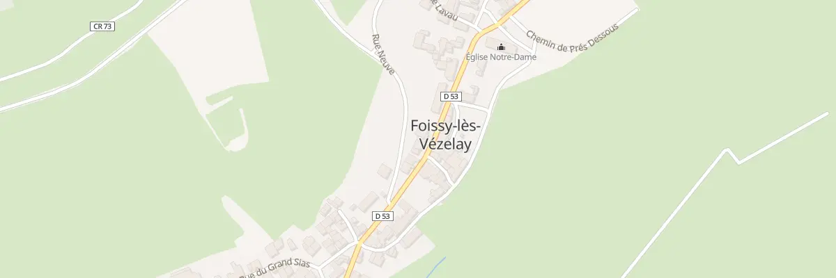 Plan du 8B Grande Rue à Foissy-lès-Vézelay