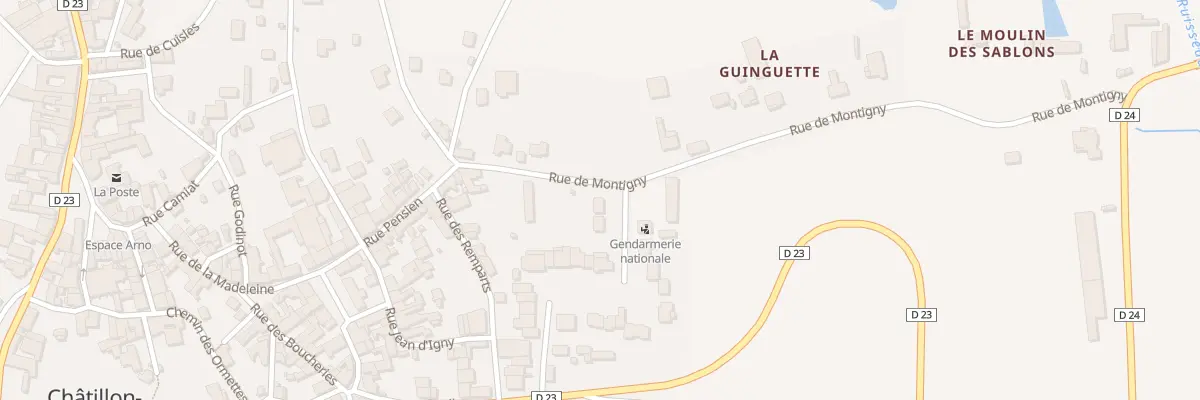 Plan du 1 Rue de la Gendarmerie à Châtillon-sur-Marne