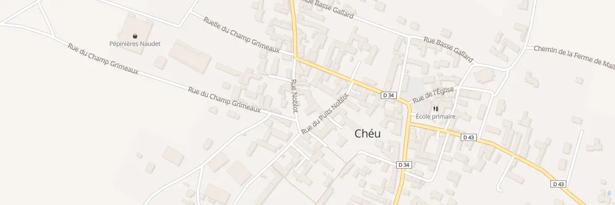 Plan du 5 Rue Noblot à Chéu