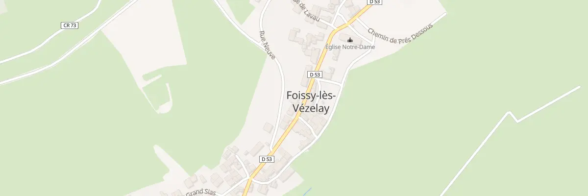 Plan du 6 Gr Grande Rue à Foissy-lès-Vézelay