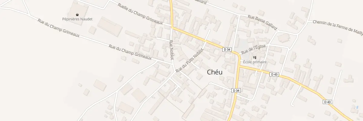 Plan du 4 Rue du Puits Noblot à Chéu