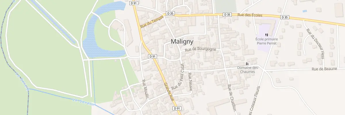 Plan du 1 Rue du Grand Cotat à Maligny