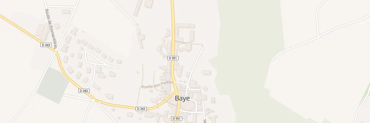 Plan du 8 Rue du General de Gaulle à Baye