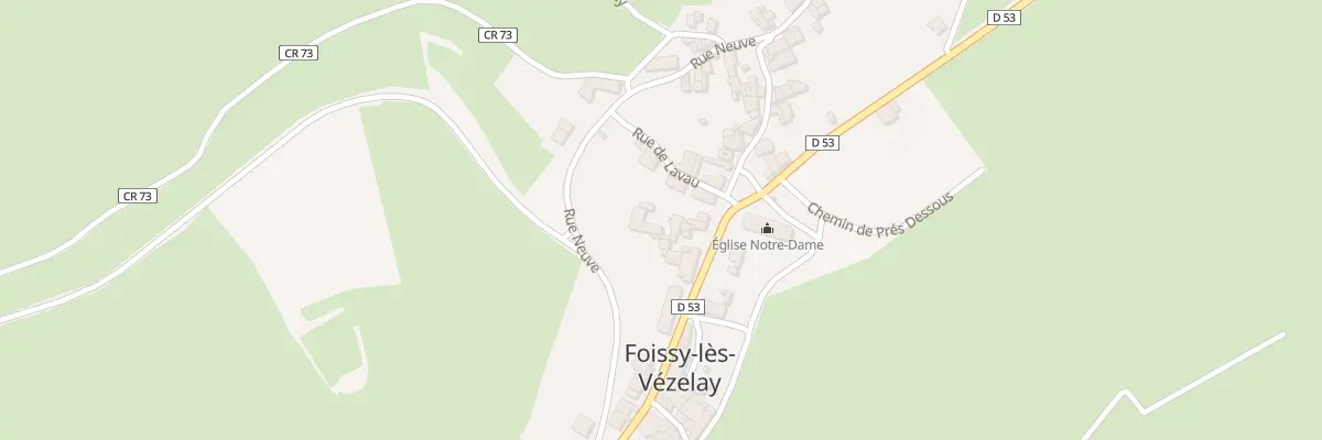 Plan du 2 Pl de l’Eglise à Foissy-lès-Vézelay