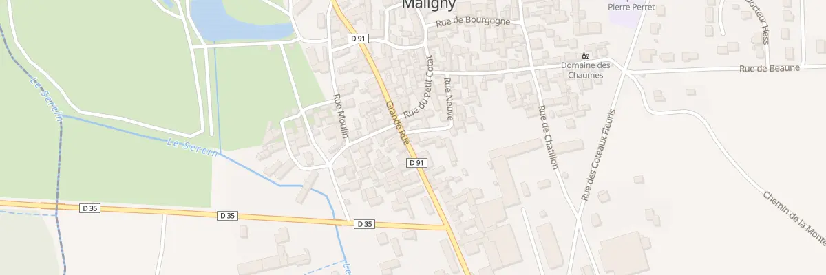 Plan du 28 Gr Grande Rue à Maligny