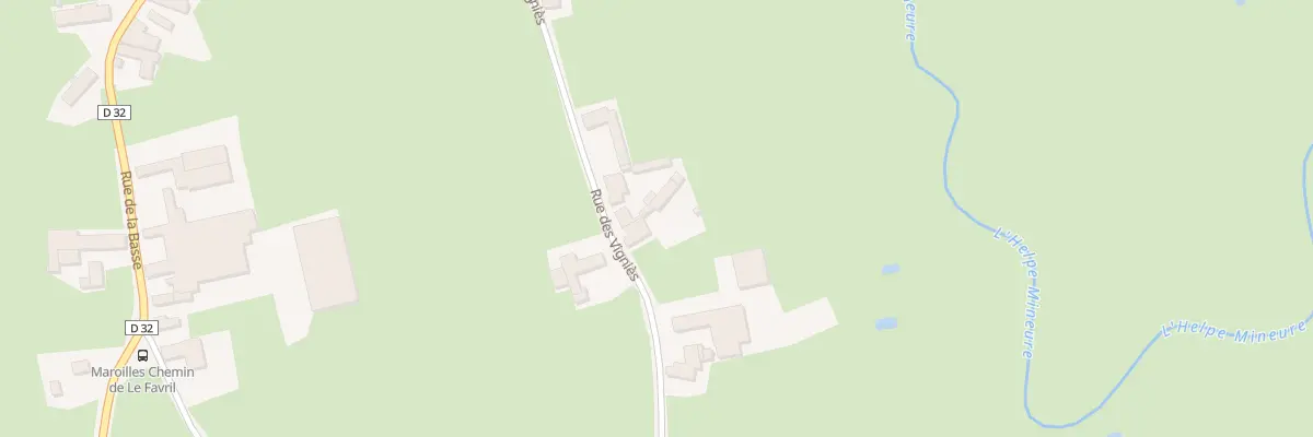 Plan du 405 Rue des Vigniers à Maroilles
