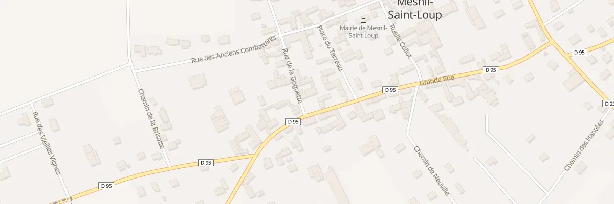 Plan du 2 Rue de la Goguette à Mesnil-Saint-Loup