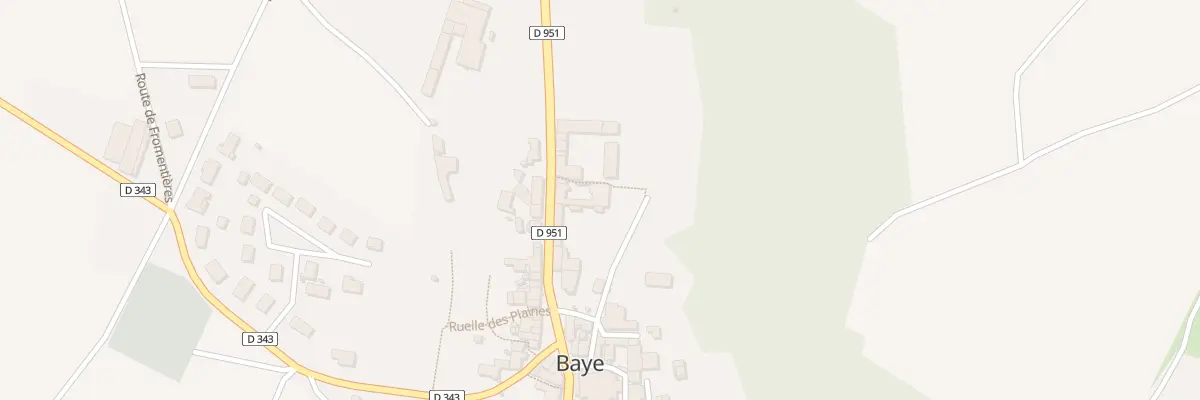 Plan du 10 Rue du General de Gaulle à Baye
