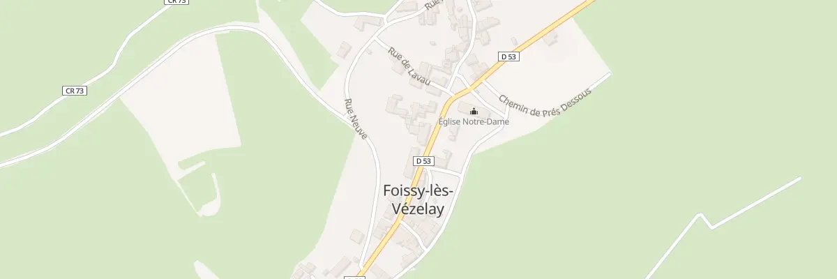 Plan du 2 Gr Grande Rue à Foissy-lès-Vézelay