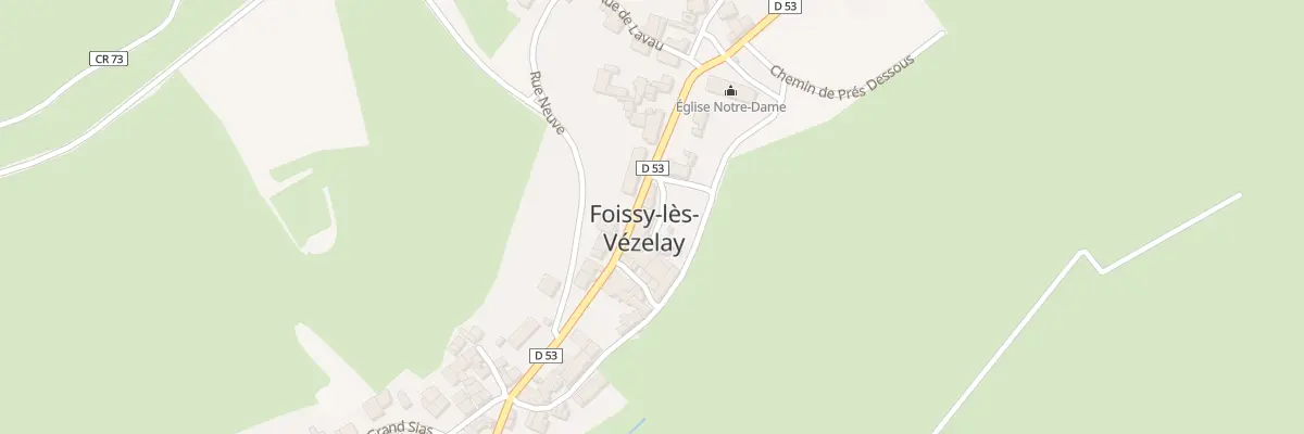 Plan du 7 Gr Grande Rue à Foissy-lès-Vézelay