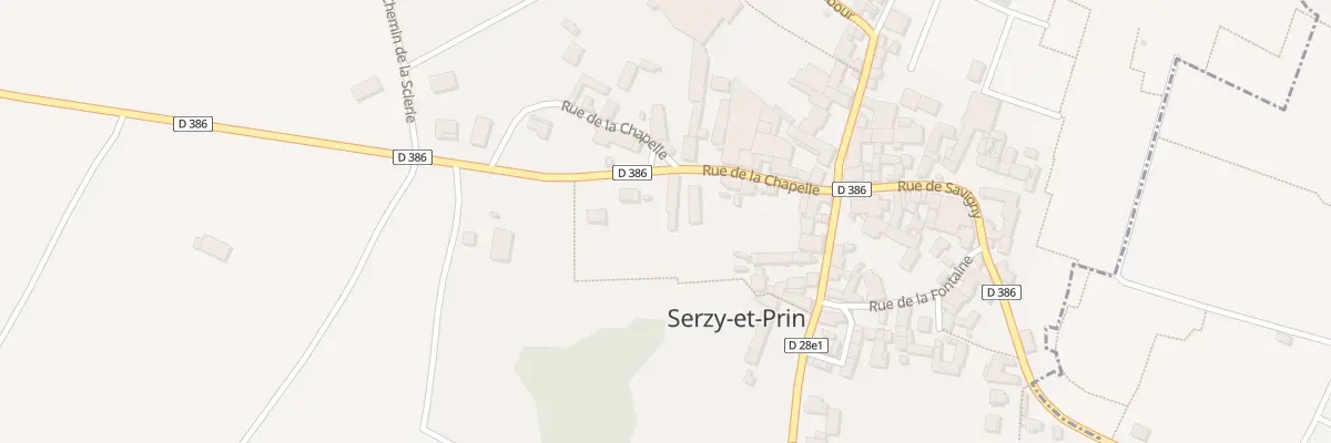 Plan du 55 Rue de la Chapelle à Serzy-et-Prin