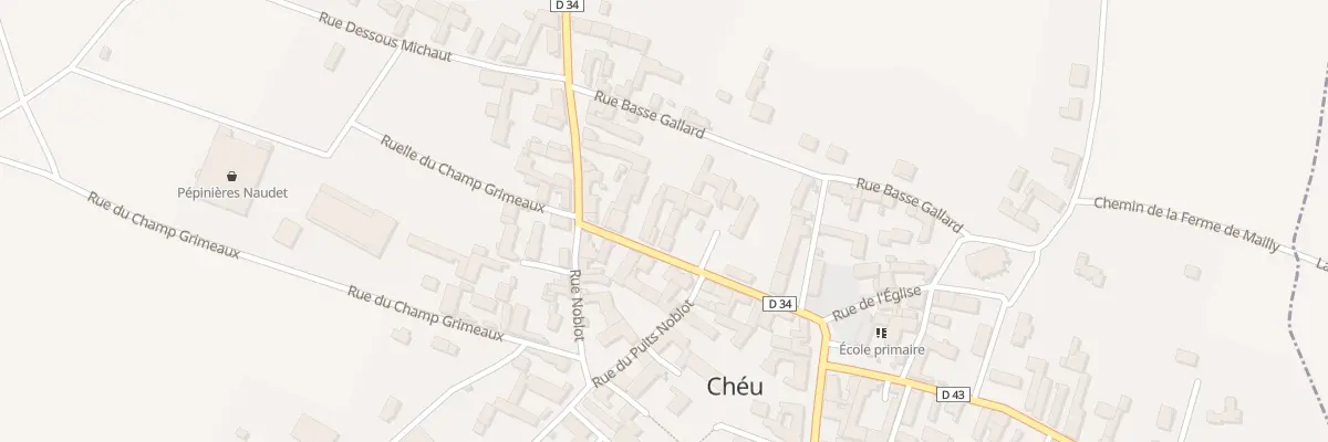 Plan du 10 Gr Grande Rue à Chéu