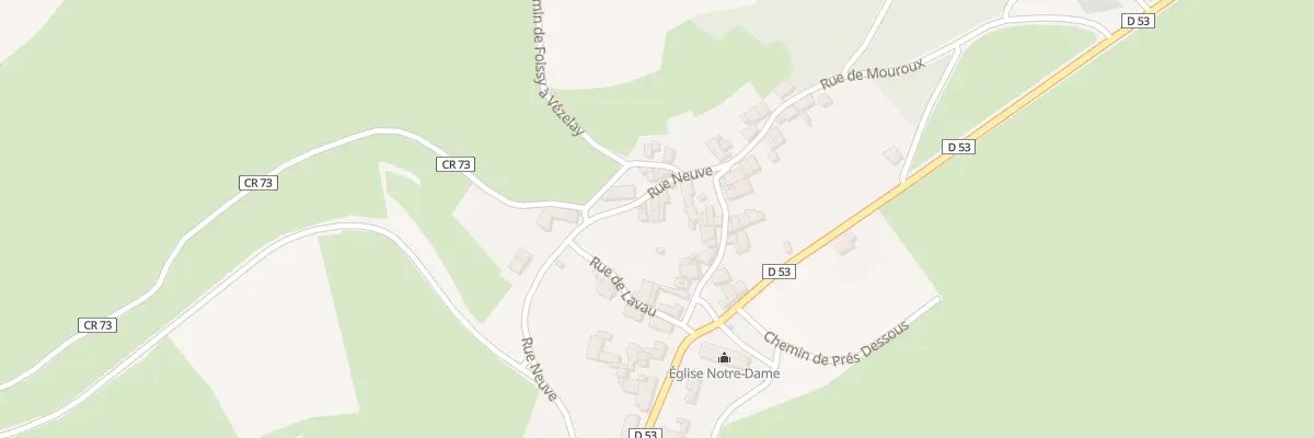 Plan du 30 Rue Neuve à Foissy-lès-Vézelay