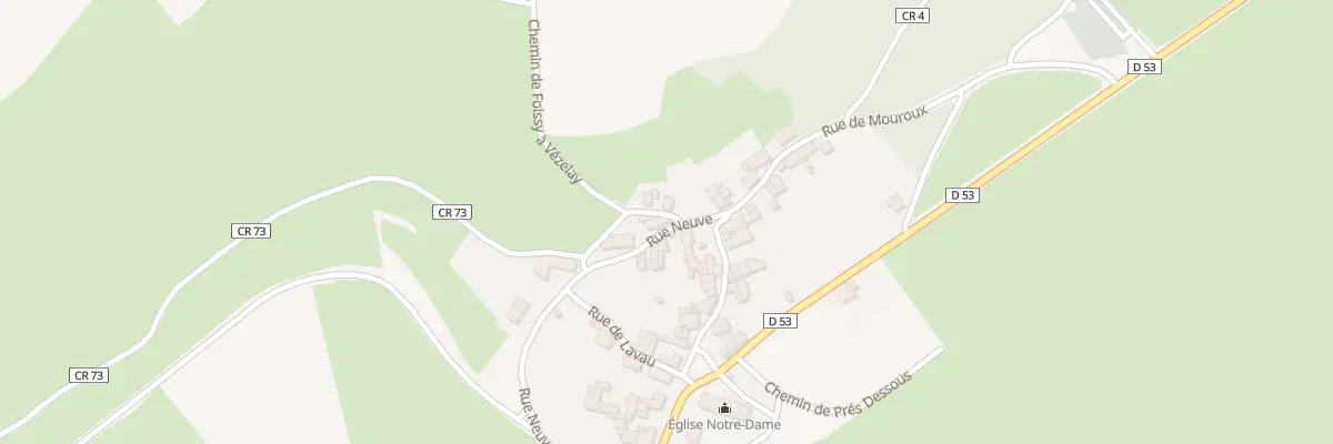 Plan du 1 Rue de la Bourde à Foissy-lès-Vézelay