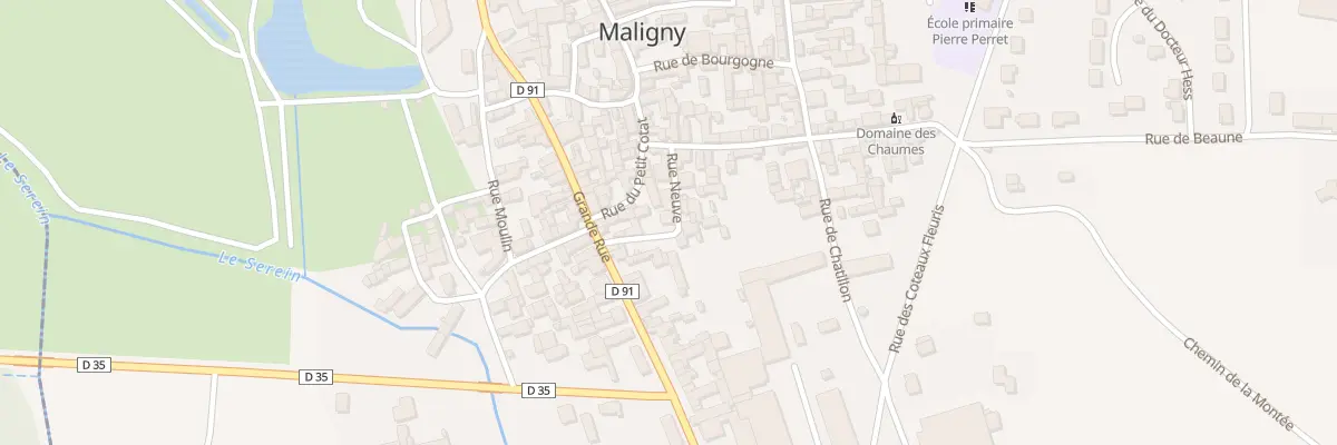 Plan du 1 Rue Neuve à Maligny