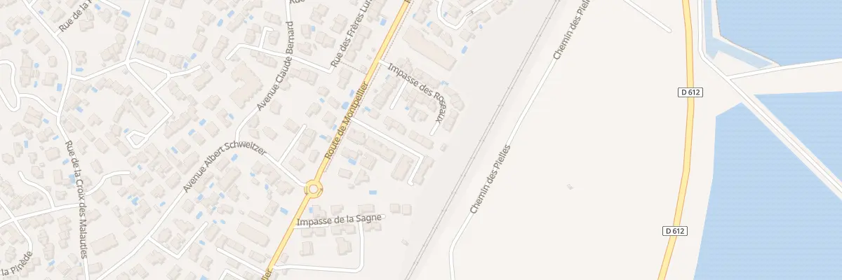Plan du 36 Imp des Roseaux à Frontignan