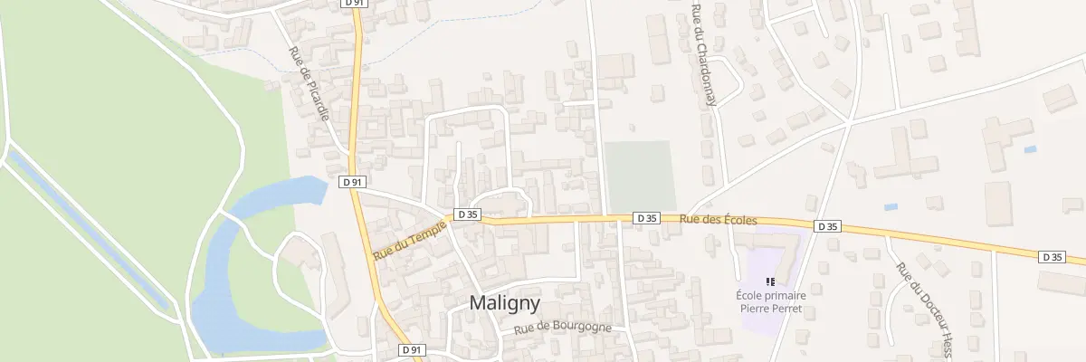Plan du 1 Rue des Ecoles à Maligny