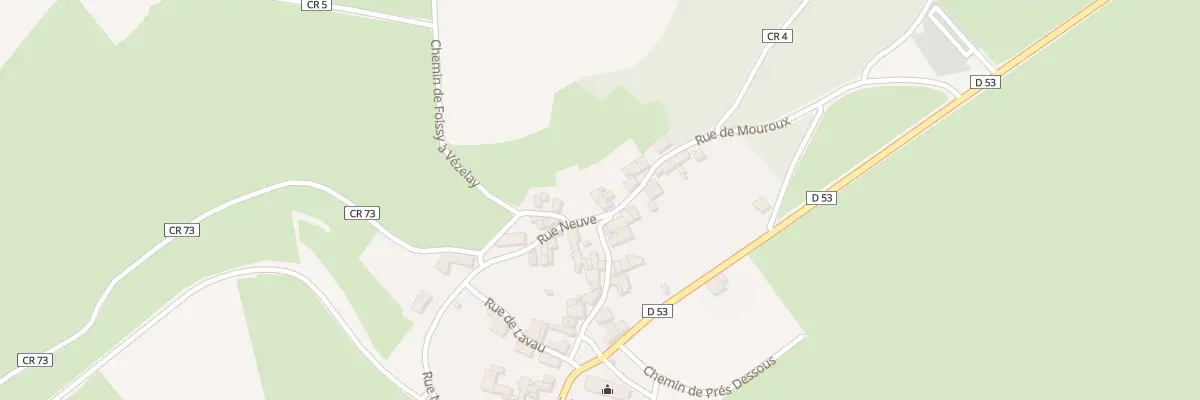 Plan du 11 Rue de Mouroux à Foissy-lès-Vézelay