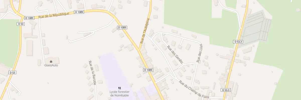 Plan du 62 Rue de la République à Noirétable
