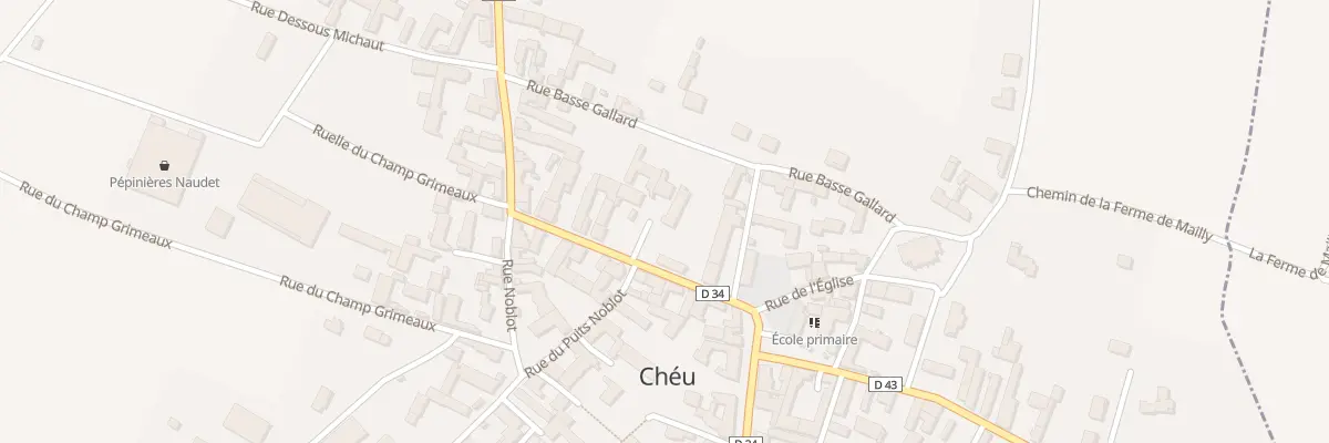 Plan du 4 Gr Grande Rue à Chéu