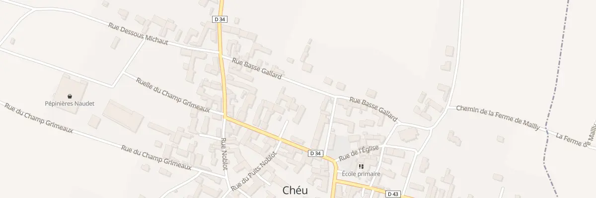 Plan du 4X Gr Grande Rue à Chéu