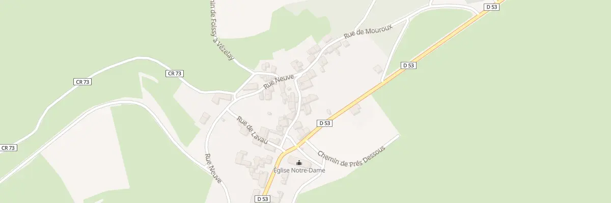 Plan du 4 Rue de Mouroux à Foissy-lès-Vézelay