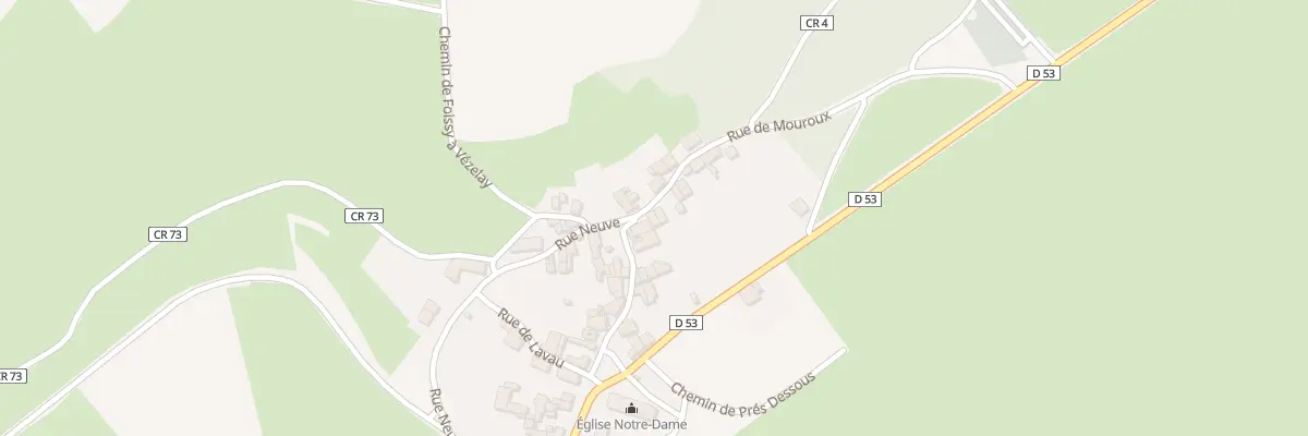 Plan du 12 Rue de Mouroux à Foissy-lès-Vézelay