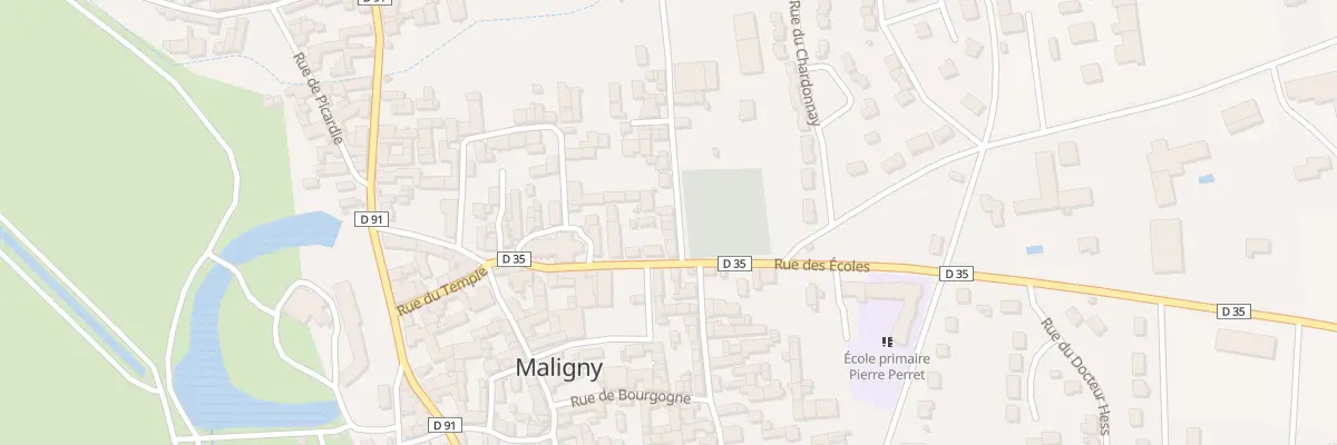 Plan du 7X Rue des Ecoles à Maligny