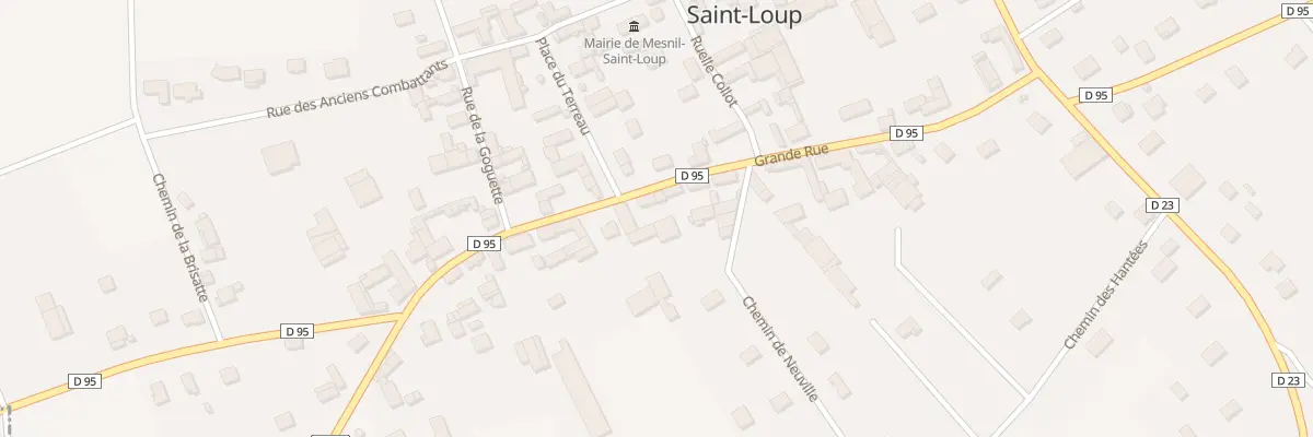 Plan du 13 Rue Grande Rue à Mesnil-Saint-Loup