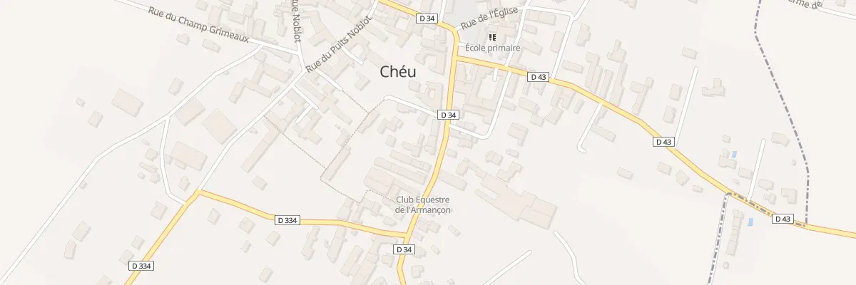 Plan du 14 Rue du Bois à Chéu