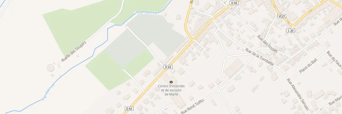 Plan du 46 Fg Saint-Martin à Marle