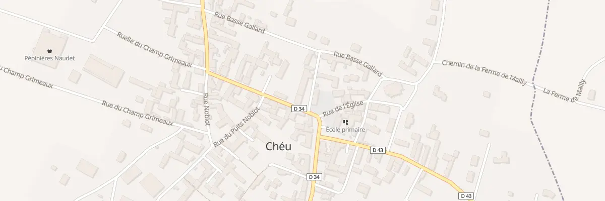 Plan du 2 Gr Grande Rue à Chéu