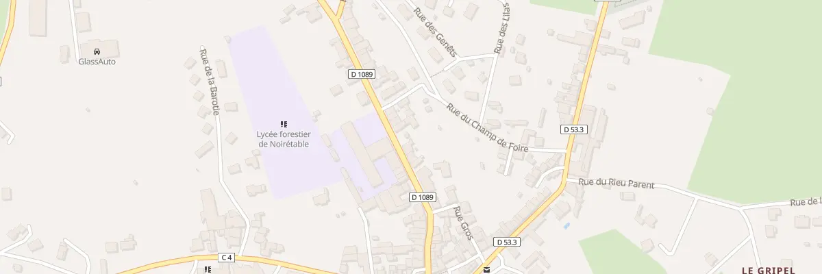 Plan du 34 Rue de la République à Noirétable