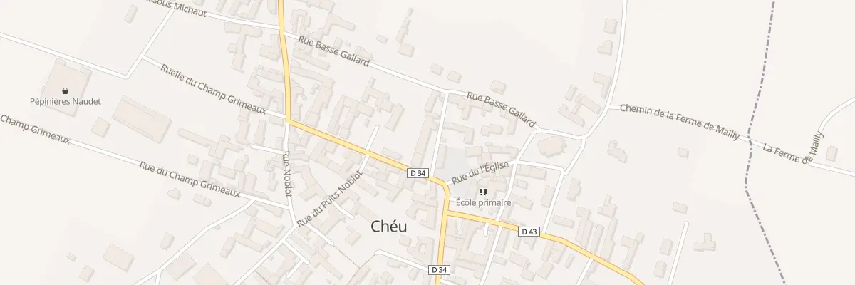 Plan du 1 Rue Haute Gallard à Chéu