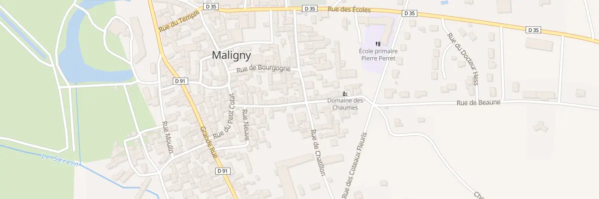 Plan du 9 Rue de Chatillon à Maligny