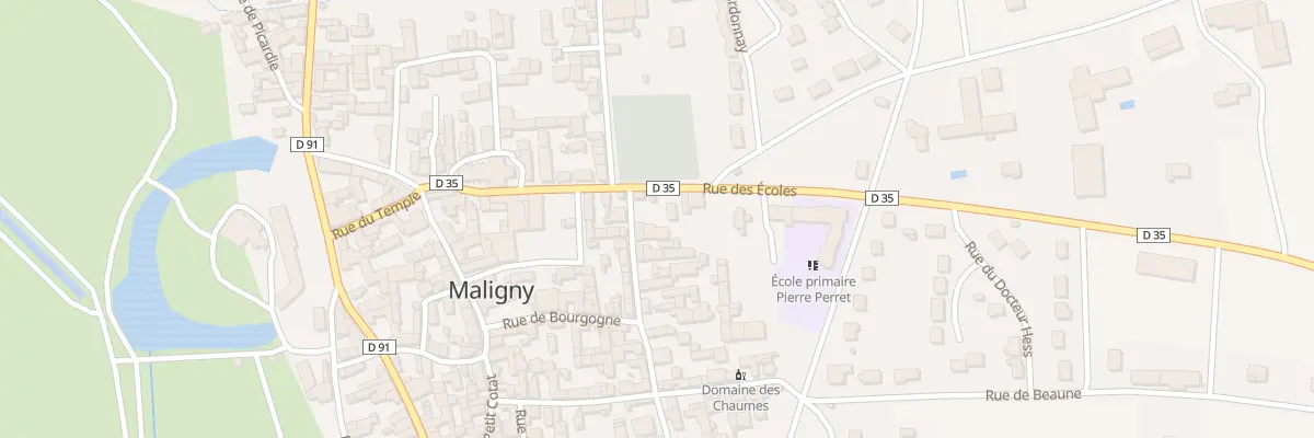 Plan du 8 Rue des Ecoles à Maligny