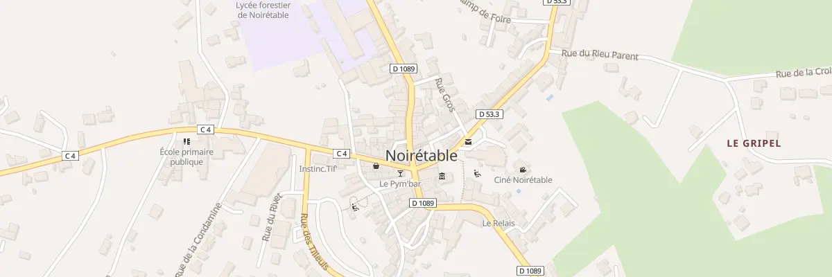 Plan du 8 Rue de la République à Noirétable