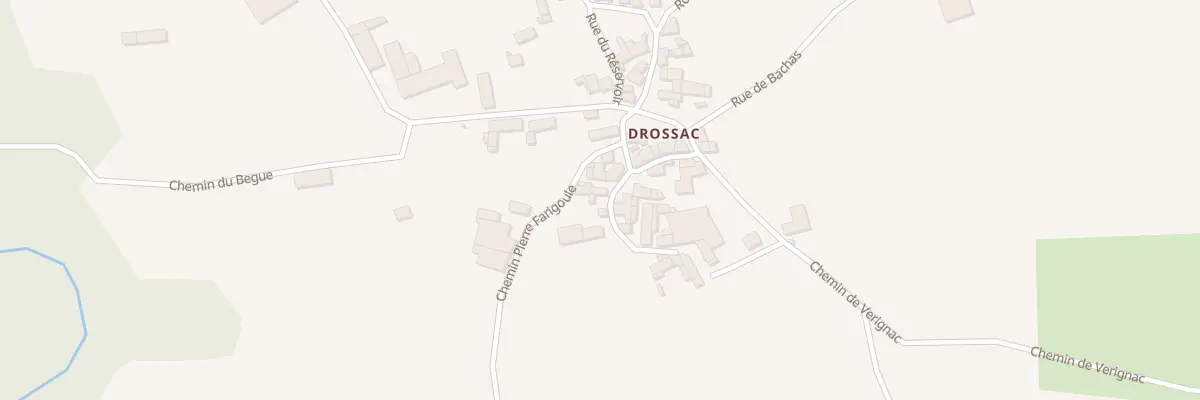 Plan du 9001 Rue des Carrieres-Drossac à Lissac