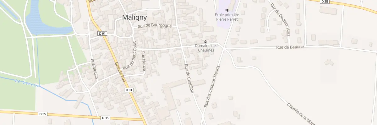 Plan du 8 Rue de Chatillon à Maligny