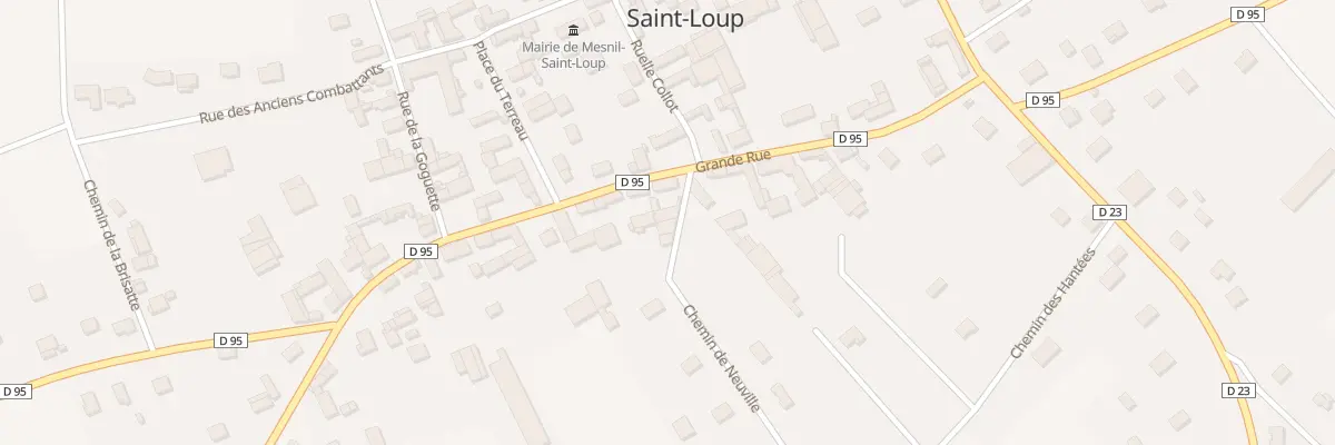 Plan du 9 Grande Rue à Mesnil-Saint-Loup