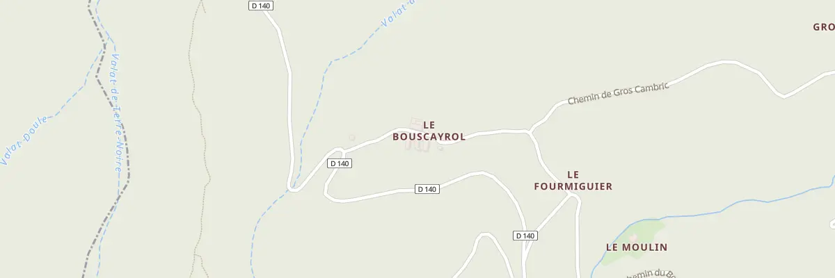 Plan du 5372 Le Bousqueirol à Moissac-Vallée-Française