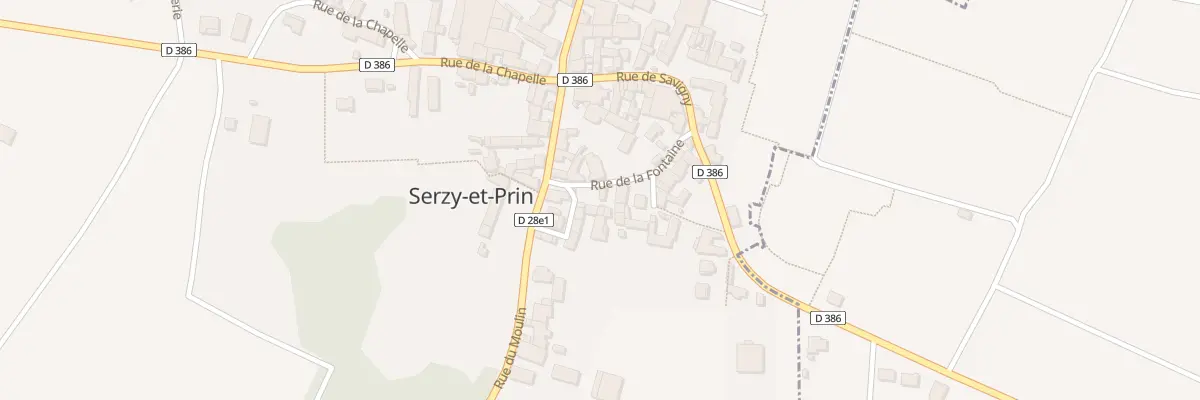 Plan du 28 Rue de la Fontaine à Serzy-et-Prin
