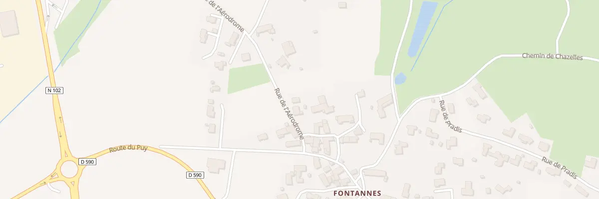 Plan du 6 Rue de l’Aérodrome à Chaspuzac