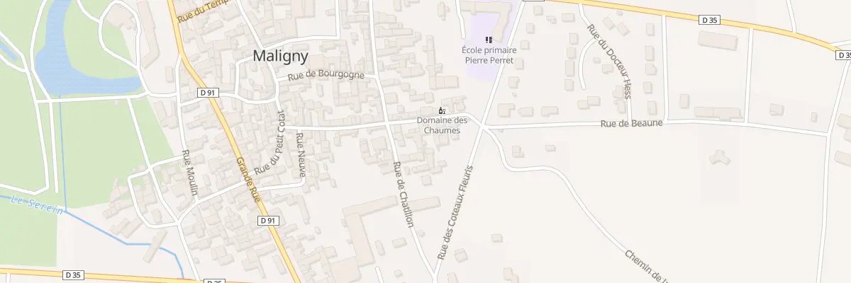 Plan du 12 Rue de Chanteprime à Maligny