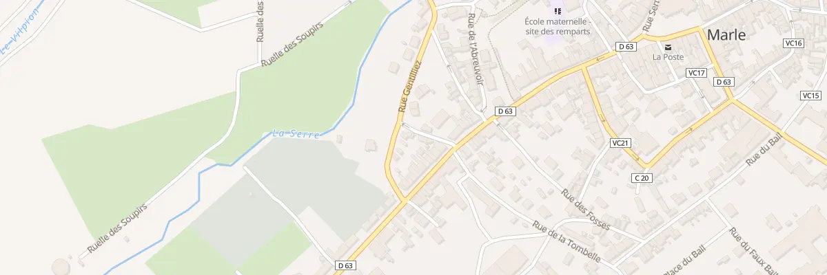 Plan du 2 Rue Gentilliez à Marle