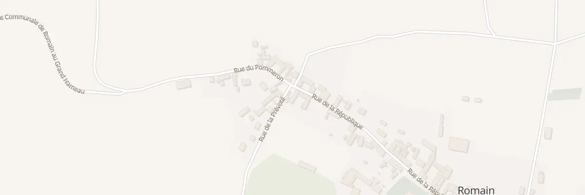 Plan du 33 Rue de la Republique à Romain