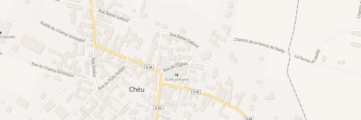 Plan du 5 Rue de l’Eglise à Chéu