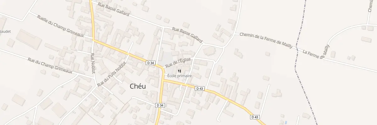Plan du 4 Rue de l’Eglise à Chéu