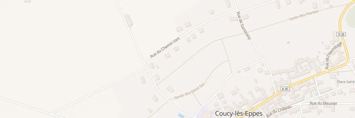 Plan du 84 Rue du Chemin Vert à Coucy-lès-Eppes